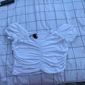 White crop top